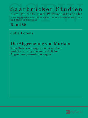 cover image of Die Abgrenzung von Marken